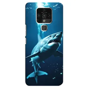 Чохол з картинкою 'Хижаки' для TECNO Camon 16 (Акула під водою)