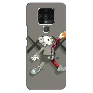 Чехлы для TECNO Camon 16 - Bearbrick Louis Vuitton (PREMIUMPrint) (Беарбрик Джордан)