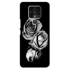 Чохол з принтом «Чорна троянда» для TECNO Camon 16