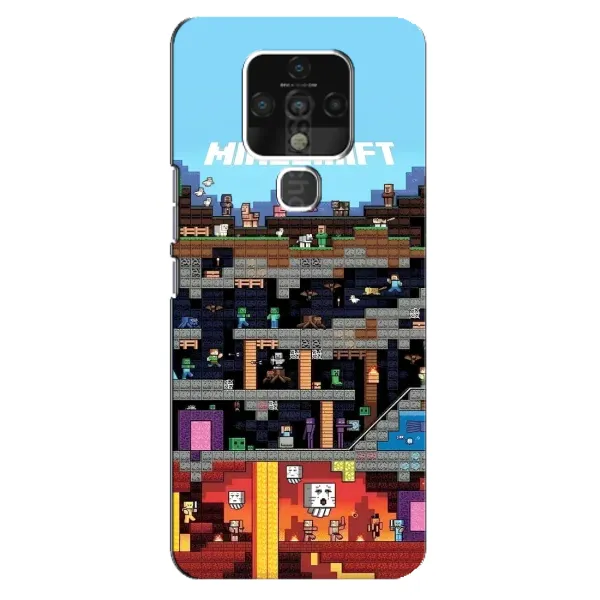 Чехол с принтом «фон Minecraft» для TECNO Camon 16 Чехол с принтом «фон Minecraft» для TECNO Camon 16