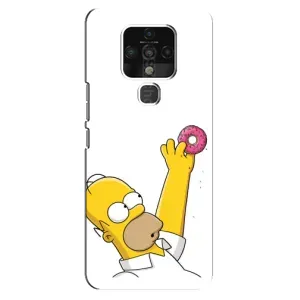 Чjхол з Сімпсонами для TECNO Camon 16 (VPrint) (Гомер з пончиком)