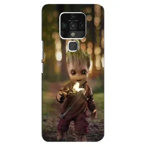 Чехол МАРВЕЛ для Техно Камон 16 (AlphaPrint) (I am Groot)