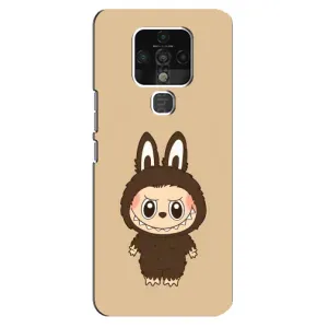 Чехол с Лабубу на TECNO Camon 16 (Bored Ape в красном)