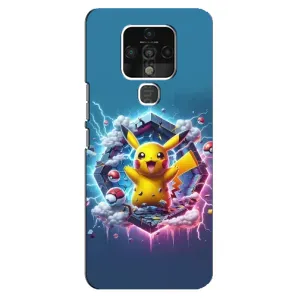 Чохол з Пікачу на TECNO Camon 16 (Лого Пікачу)