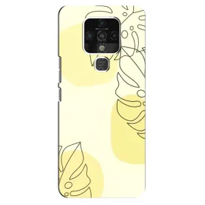 Силиконовый чехол с принтом в цветах на TECNO Camon 16