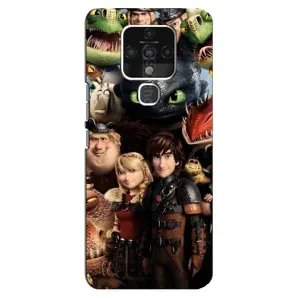 Чохол як приборкати дракона на TECNO Camon 16 (Персонажі дракона)