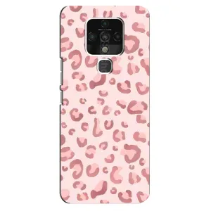 Чехол с розовым рисунком для TECNO Camon 16 (Розовый леопард)