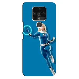 Чохол з принтом Фантастична четвірка для TECNO Camon 16 (Сью Сторм політ)