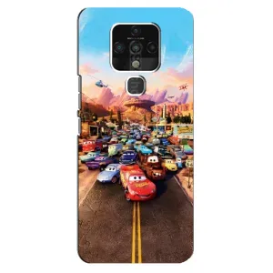 Силіконовий чохол Маквін для TECNO Camon 16 (Тачки на трасі)