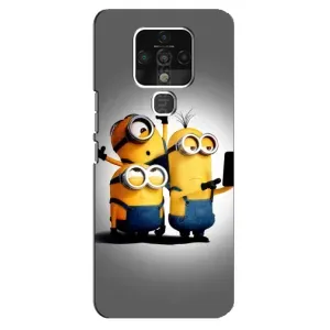 Чехол с принтом «Три миньона» для TECNO Camon 16