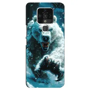 Чохол з картинкою 'Хижаки' для TECNO Camon 16 (Полярний ведмідь)