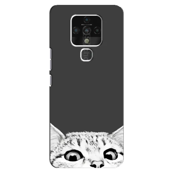 Чехол с принтом «Выглядывает кот» для TECNO Camon 16