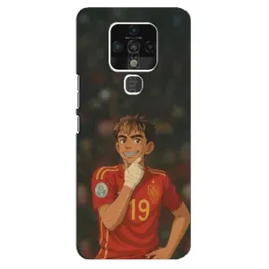 Чехол с футболистом Ламин Ямаль TECNO Camon 16 (Ямаль аниме)