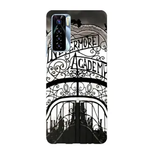 Чехол с дизайном Венздей 2 на TECNO Camon 17 Pro (Ворота Академии Невермор)