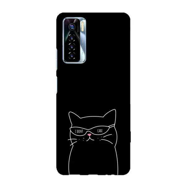 Чехол с принтом «Равнодушный кот» для TECNO Camon 17 Pro Чехол с принтом «Равнодушный кот» для TECNO Camon 17 Pro
