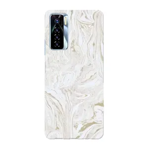 Мраморний чехол на TECNO Camon 17 Pro (VPrint) (Білий мрамор)