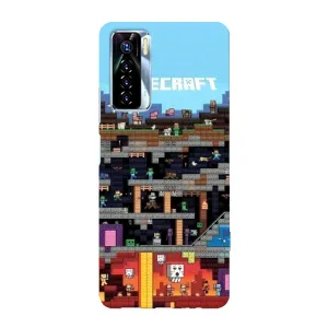 Чохол Майнкрафт на TECNO Camon 17 Pro (AlphaPrint) Minecraft (фон Minecraft)