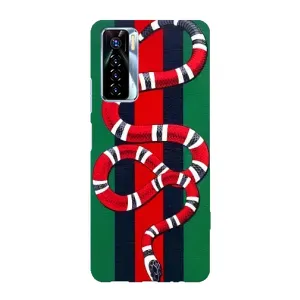 Чохли  GUCCI для ТЕКНО Камон 17 Про (AlphaPrint) (Gucci змія)