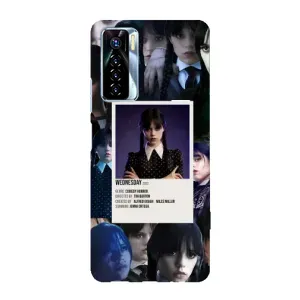 Чехлы Венсдей на TECNO Camon 17 Pro Уэнсдей (AlphaPrint) (коллаж Уэнздей)
