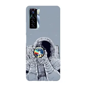 Чохол NASA для TECNO Camon 17 Pro (AlphaPrint) (Космонавт фото)