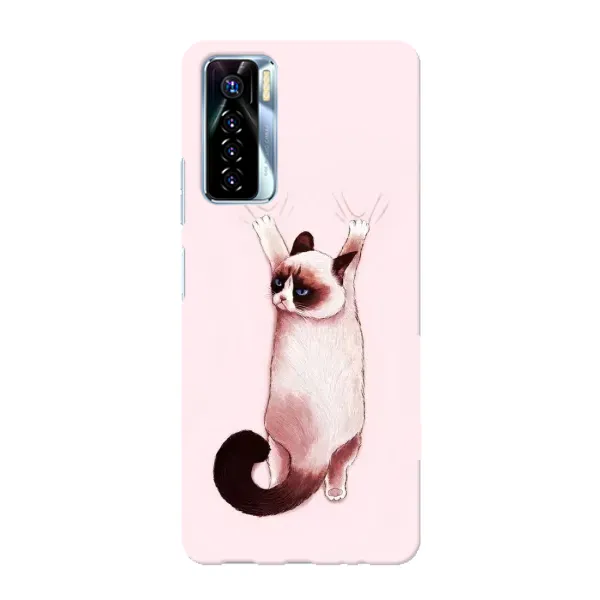 Чехол с принтом «Котик падает» для TECNO Camon 17 Pro Чехол с принтом «Котик падает» для TECNO Camon 17 Pro