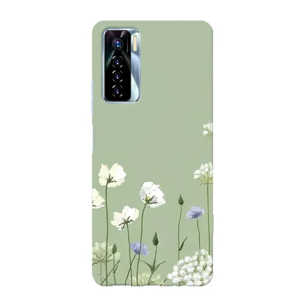 Чохол з принтом «Квіти на зеленому» для TECNO Camon 17 Pro