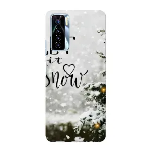Новорічні, Святкові Чохли для TECNO Camon 17 Pro - 2024 год (Let it snow)