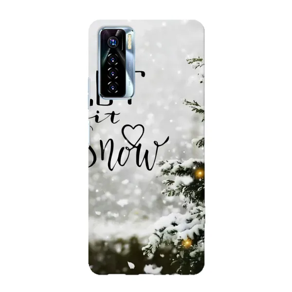 Чохол з принтом «Let it snow» для TECNO Camon 17 Pro