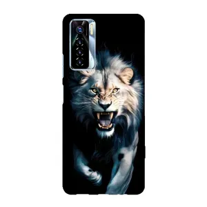 Чехол с картинкой «Хищники» для TECNO Camon 17 Pro (Лев в темноте)