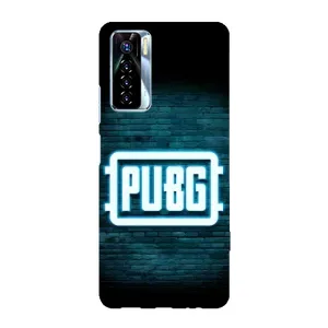 Чехол PUBG для Техно Камон 17 Про (AlphaPrint) (Лого PUBG)