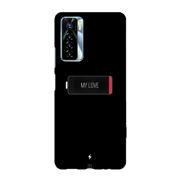 Чохол з принтом «Love battery» для TECNO Camon 17 Pro