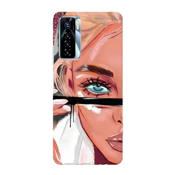 Чохол з принтом «Макіяж» для TECNO Camon 17 Pro