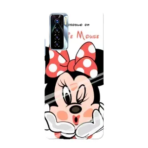 Эксклюзивный чехол для TECNO Camon 17 Pro (AlphaPrint - Мультяшные) (Маус Минни)