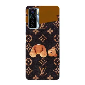 Бренднові Чохли для TECNO Camon 17 Pro - (PREMIUMPrint) (Ведмедик без голови)