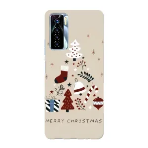 Різдвяні, Святкові Чохли для ТЕКНО Камон 17 Про (Merry Christmas)