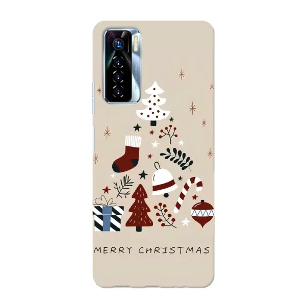 Чехол с принтом «Merry Christmas» для TECNO Camon 17 Pro