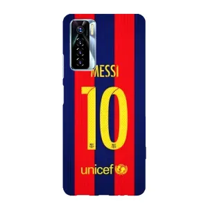 Чехлы Месси для TECNO Camon 17 Pro (AlphaPrint) (Messi Barca 10)