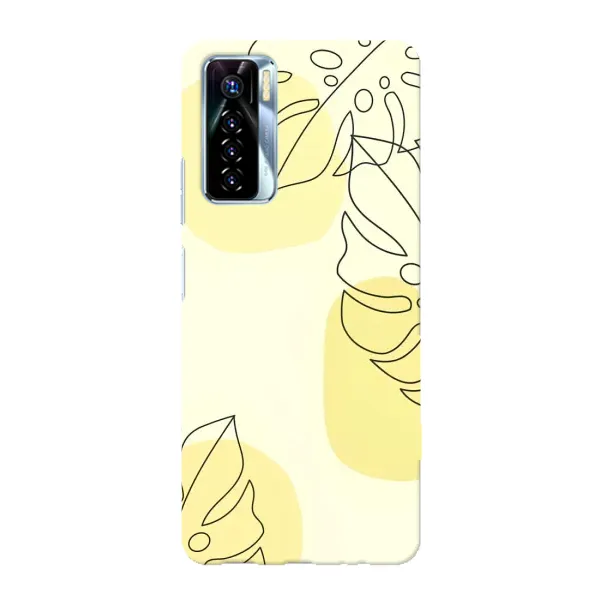 Чохол з принтом «Жовта монстера арт» для TECNO Camon 17 Pro