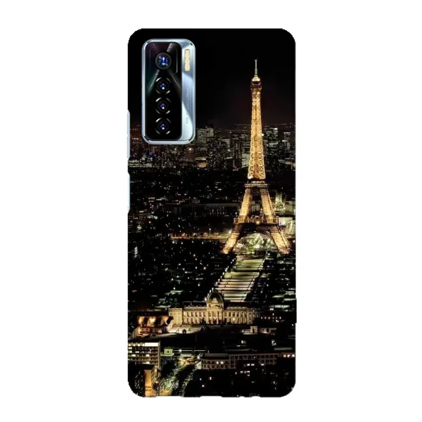 Чохол з принтом «Нічний Париж» для TECNO Camon 17 Pro