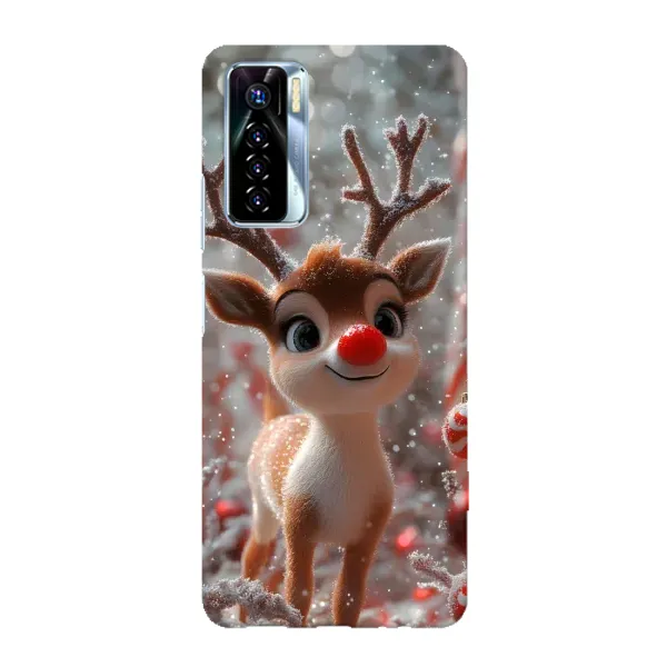 Чехол с принтом «Олень с носом» для TECNO Camon 17 Pro