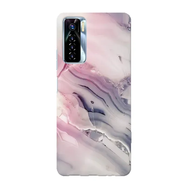 Чохол з принтом «Пурпурний Мрамор» для TECNO Camon 17 Pro