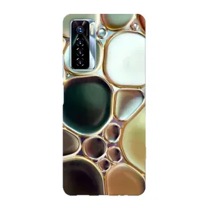 Мраморний чехол на TECNO Camon 17 Pro (VPrint) (Радужний Мрамор)