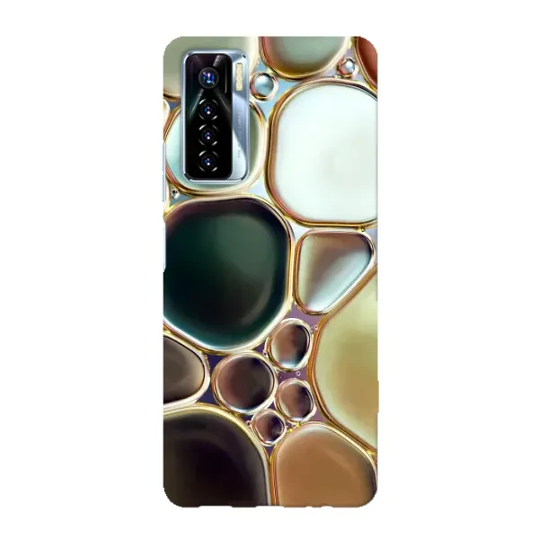 Чохол з принтом «Радужний Мрамор» для TECNO Camon 17 Pro
