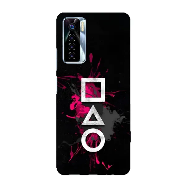 Чехол с принтом «Символы Игра кальмара» для TECNO Camon 17 Pro Чехол с принтом «Символы Игра кальмара» для TECNO Camon 17 Pro