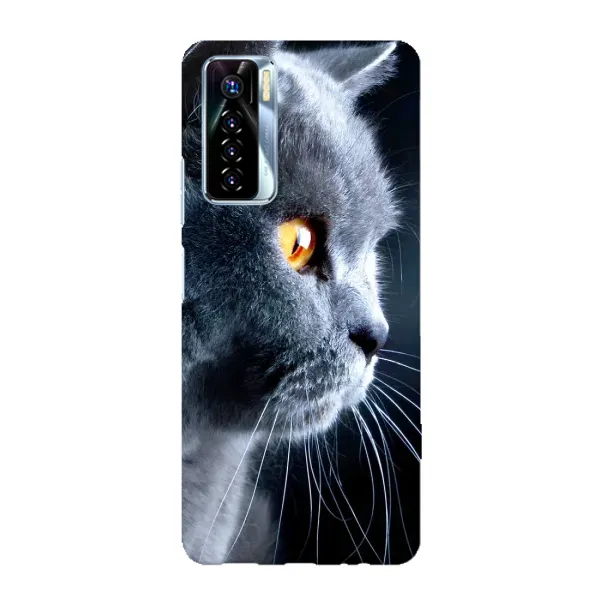 Чехол с принтом «Серый Кот» для TECNO Camon 17 Pro