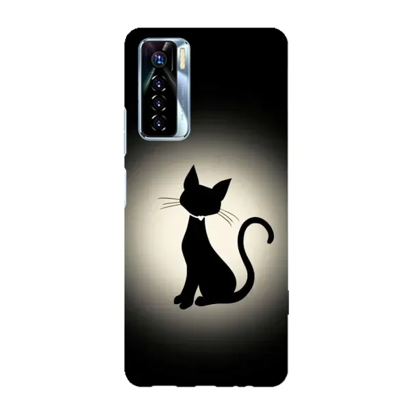 Чехол с принтом «Силуэт котика» для TECNO Camon 17 Pro Чехол с принтом «Силуэт котика» для TECNO Camon 17 Pro