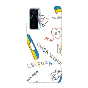 Чехол с принтом «Стикер» для TECNO Camon 17 Pro