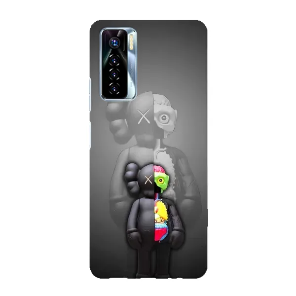 Чохол з принтом «Тіло Bearbrick» для TECNO Camon 17 Pro