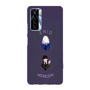 Чехлы Венсдей на TECNO Camon 17 Pro Уэнсдей (AlphaPrint) (Уэнздей и подруга)
