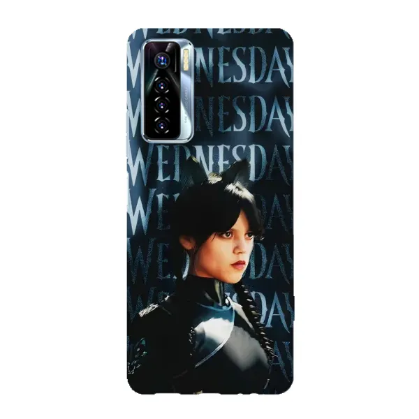 Чехол с принтом «Уэнздей кошка» для TECNO Camon 17 Pro
